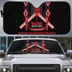 Toitu Te Tiriti Waitangi Auto Sun Shade Black Wharenui House - Aussie Hoodie