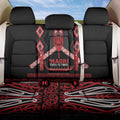 Toitu Te Tiriti Waitangi Back Car Seat Cover Black Wharenui House - Aussie Hoodie