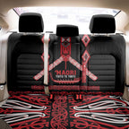 Toitu Te Tiriti Waitangi Back Car Seat Cover Black Wharenui House - Aussie Hoodie
