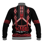 Toitu Te Tiriti Waitangi Baseball Jacket Black Wharenui House - Aussie Hoodie