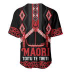 Toitu Te Tiriti Waitangi Baseball Jersey Black Wharenui House - Aussie Hoodie