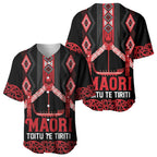 Toitu Te Tiriti Waitangi Baseball Jersey Black Wharenui House - Aussie Hoodie