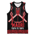 Toitu Te Tiriti Waitangi Basketball Jersey Black Wharenui House - Aussie Hoodie