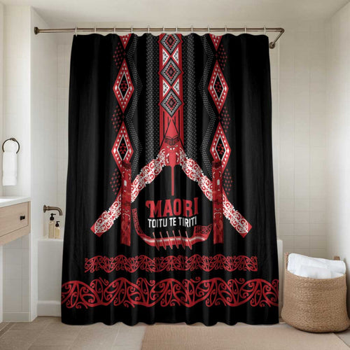 Toitu Te Tiriti Waitangi Bathroom Set Black Wharenui House - Aussie Hoodie