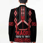 Toitu Te Tiriti Waitangi Blazer Black Wharenui House - Aussie Hoodie