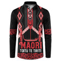 Toitu Te Tiriti Waitangi Button Sweatshirt Black Wharenui House - Aussie Hoodie
