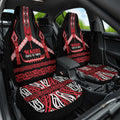 Toitu Te Tiriti Waitangi Car Seat Cover Black Wharenui House - Aussie Hoodie