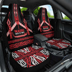 Toitu Te Tiriti Waitangi Car Seat Cover Black Wharenui House - Aussie Hoodie