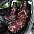 Toitu Te Tiriti Waitangi Car Seat Cover Black Wharenui House - Aussie Hoodie