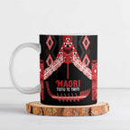 Toitu Te Tiriti Waitangi Ceramic Mug Black Wharenui House - Aussie Hoodie