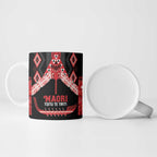 Toitu Te Tiriti Waitangi Ceramic Mug Black Wharenui House - Aussie Hoodie