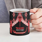 Toitu Te Tiriti Waitangi Ceramic Mug Black Wharenui House - Aussie Hoodie