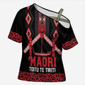 Toitu Te Tiriti Waitangi Cross Shoulder Shirt Black Wharenui House - Aussie Hoodie