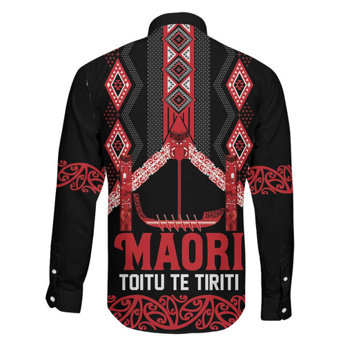 Toitu Te Tiriti Waitangi Family Matching Mermaid Dress and Hawaiian Shirt Black Wharenui House - Aussie Hoodie