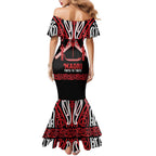 Toitu Te Tiriti Waitangi Family Matching Mermaid Dress and Hawaiian Shirt Black Wharenui House - Aussie Hoodie