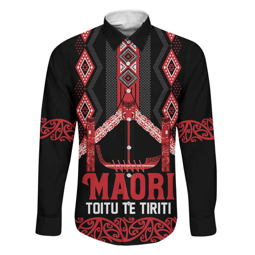 Toitu Te Tiriti Waitangi Family Matching Puletasi and Hawaiian Shirt Black Wharenui House - Aussie Hoodie