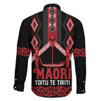 Toitu Te Tiriti Waitangi Family Matching Tank Maxi Dress and Hawaiian Shirt Black Wharenui House - Aussie Hoodie