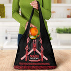 Toitu Te Tiriti Waitangi Grocery Bag Black Wharenui House - Aussie Hoodie