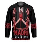 Toitu Te Tiriti Waitangi Hockey Jersey Black Wharenui House - Aussie Hoodie