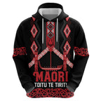Toitu Te Tiriti Waitangi Hoodie Black Wharenui House - Aussie Hoodie