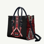 Toitu Te Tiriti Waitangi Leather Bag Black Wharenui House - Aussie Hoodie