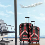 Toitu Te Tiriti Waitangi Luggage Cover Black Wharenui House - Aussie Hoodie
