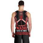 Toitu Te Tiriti Waitangi Men Tank Top Black Wharenui House - Aussie Hoodie