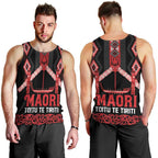 Toitu Te Tiriti Waitangi Men Tank Top Black Wharenui House - Aussie Hoodie