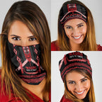 Toitu Te Tiriti Waitangi Neck Gaiter Black Wharenui House - Aussie Hoodie