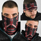 Toitu Te Tiriti Waitangi Neck Gaiter Black Wharenui House - Aussie Hoodie