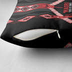 Toitu Te Tiriti Waitangi Pillow Cover Black Wharenui House - Aussie Hoodie