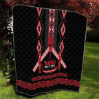 Toitu Te Tiriti Waitangi Quilt Black Wharenui House - Aussie Hoodie