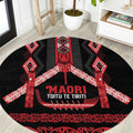 Toitu Te Tiriti Waitangi Round Carpet Black Wharenui House - Aussie Hoodie
