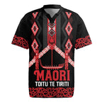 Toitu Te Tiriti Waitangi Rugby Jersey Black Wharenui House - Aussie Hoodie