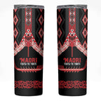 Toitu Te Tiriti Waitangi Skinny Tumbler Black Wharenui House - Aussie Hoodie