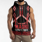Toitu Te Tiriti Waitangi Sleeveless Zip Hoodie Black Wharenui House - Aussie Hoodie