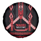 Toitu Te Tiriti Waitangi Spare Tire Cover Black Wharenui House - Aussie Hoodie