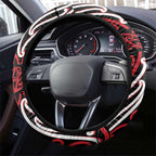 Toitu Te Tiriti Waitangi Steering Wheel Cover Black Wharenui House - Aussie Hoodie