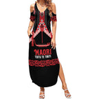Toitu Te Tiriti Waitangi Summer Maxi Dress Black Wharenui House - Aussie Hoodie