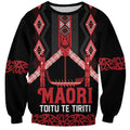 Toitu Te Tiriti Waitangi Sweatshirt Black Wharenui House - Aussie Hoodie