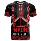 Toitu Te Tiriti Waitangi T Shirt Black Wharenui House - Aussie Hoodie