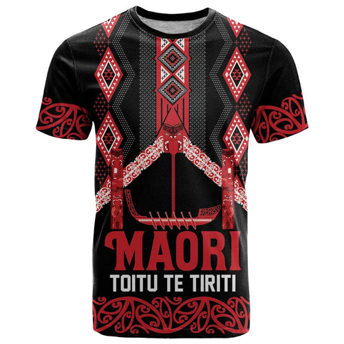 Toitu Te Tiriti Waitangi T Shirt Black Wharenui House - Aussie Hoodie