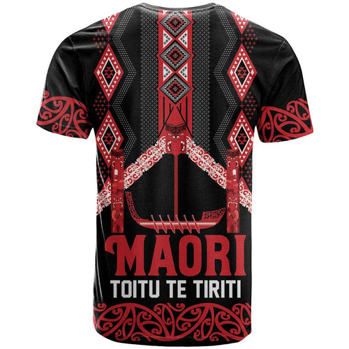 Toitu Te Tiriti Waitangi T Shirt Black Wharenui House - Aussie Hoodie