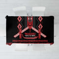 Toitu Te Tiriti Waitangi Tablecloth Black Wharenui House - Aussie Hoodie