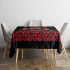 Toitu Te Tiriti Waitangi Tablecloth Black Wharenui House - Aussie Hoodie
