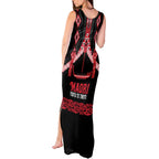 Toitu Te Tiriti Waitangi Tank Maxi Dress Black Wharenui House - Aussie Hoodie
