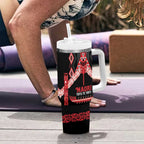 Toitu Te Tiriti Waitangi Tumbler With Handle Black Wharenui House - Aussie Hoodie