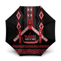 Toitu Te Tiriti Waitangi Umbrella Black Wharenui House - Aussie Hoodie