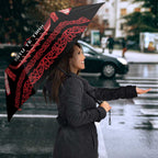 Toitu Te Tiriti Waitangi Umbrella Black Wharenui House - Aussie Hoodie