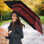 Toitu Te Tiriti Waitangi Umbrella Black Wharenui House - Aussie Hoodie